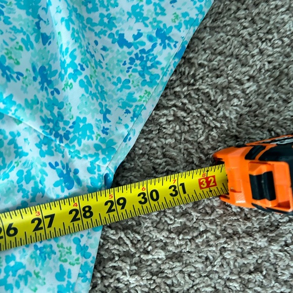 Vince Camuto Blue Floral Print Blouse - Picture 3 of 6